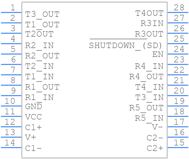 SP213EEA-L/TR - MaxLinear, Inc. - PCB symbol