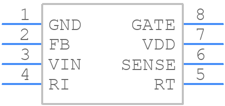 SG6842JLSZ - onsemi - PCB symbol