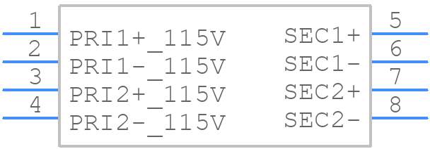 162F10 - Hammond Manufacturing - PCB symbol