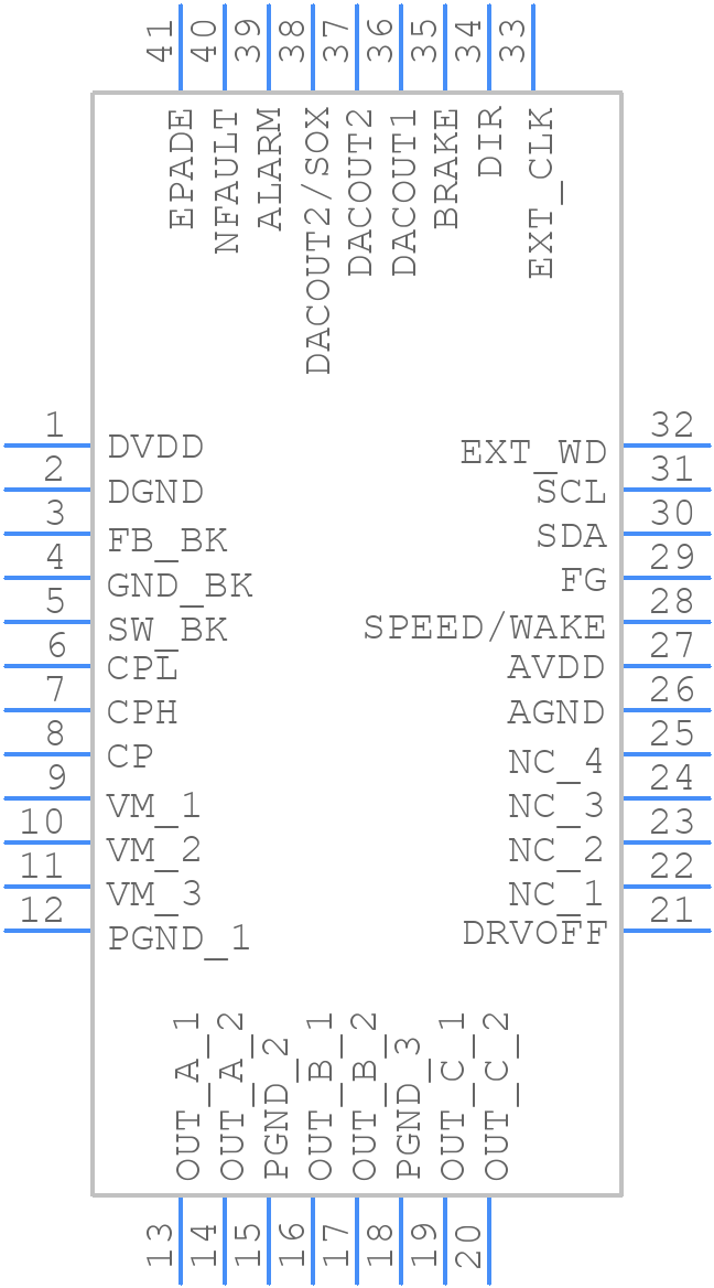 MCF8315A1VRGFR - Texas Instruments - PCB symbol