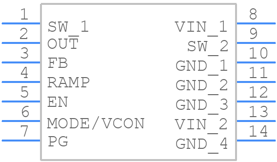 MP2147GD-P - Monolithic Power Systems (MPS) - PCB symbol