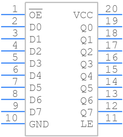 74LCX573FT - Toshiba - PCB symbol