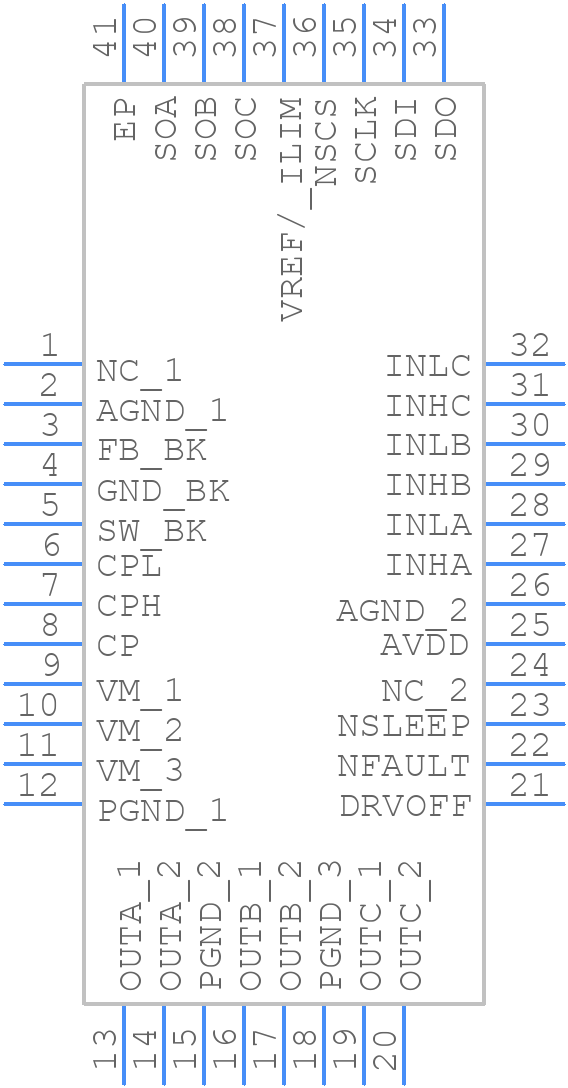 DRV8316CRRGFR - Texas Instruments - PCB symbol