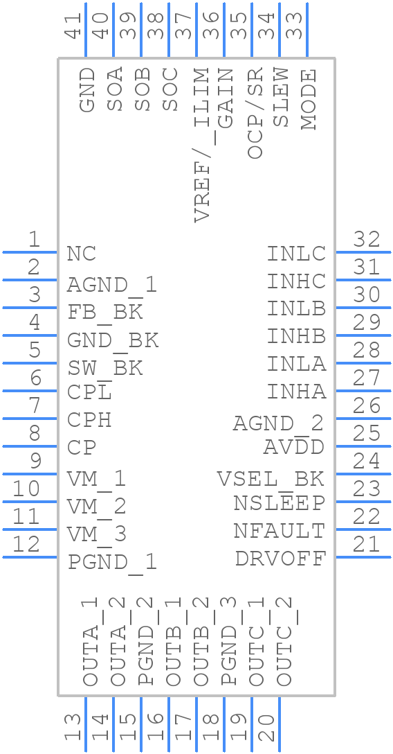 DRV8316CTRGFR - Texas Instruments - PCB symbol