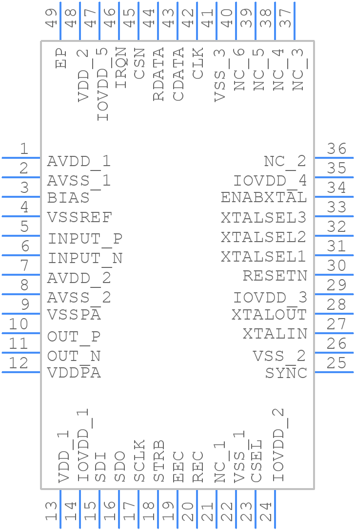 CMX638Q3 - CML Micro - PCB symbol