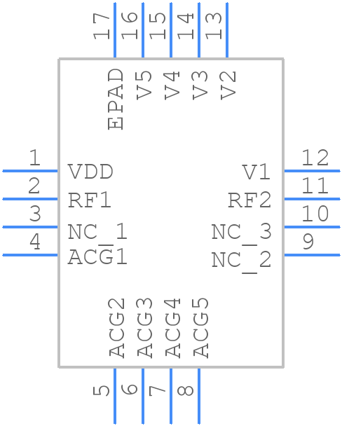 HMC539ALP3 - Analog Devices - PCB symbol