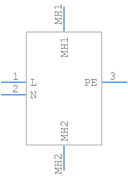 DC22.6121.111 - SCHURTER - PCB symbol