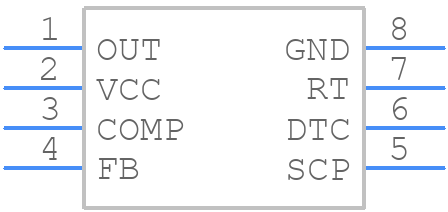 TL5001IP - Texas Instruments - PCB symbol