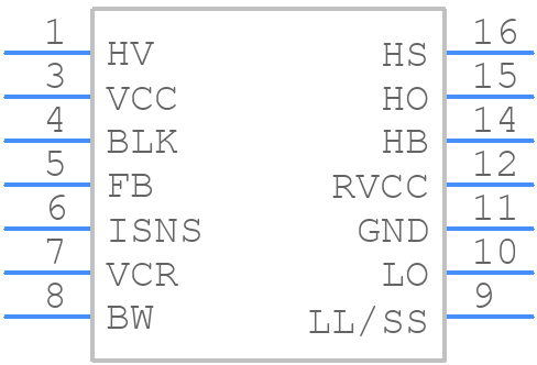 UCC25630-1DDBT - Texas Instruments - PCB symbol