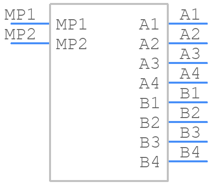 43841-0001 - Molex - PCB symbol