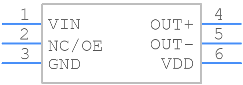 SiT3373AC-1E2-28NB245.760000 - SiTime - PCB symbol