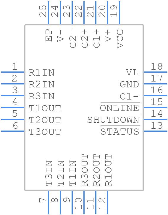 XR32330EBERTR-F - MaxLinear, Inc. - PCB symbol