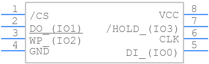 W25Q32JVDAIQ - Winbond - PCB symbol