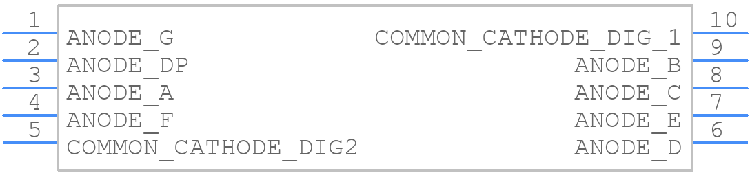 HDSM-443L - Avago Technologies - PCB symbol