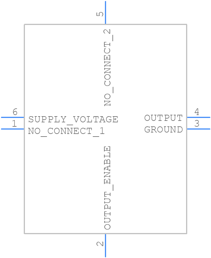 ETXO-H33CL-50.000 - ECS - PCB symbol