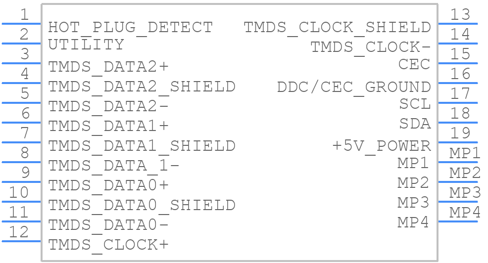 46765-1001-TR250 - Molex - PCB symbol