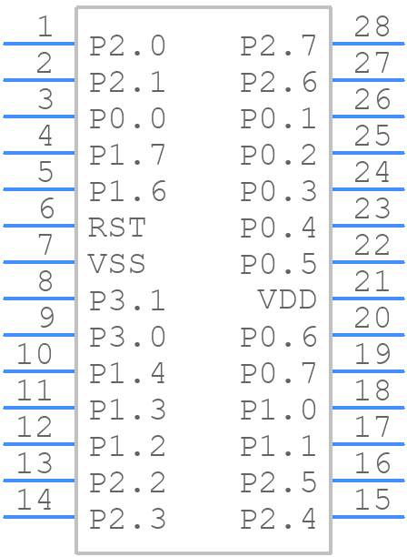 N79E715AT28 - Nuvoton - PCB symbol