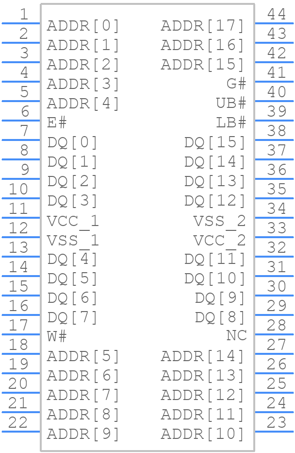 AS3004316-035nX0ITAY - Avalanche Technology - PCB symbol