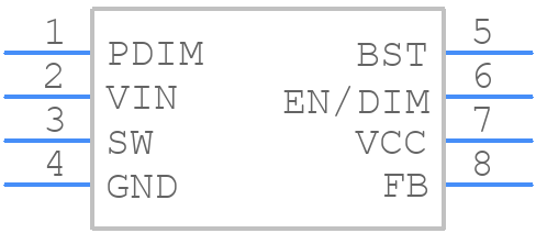 MP2341GTL-P - Monolithic Power Systems (MPS) - PCB symbol