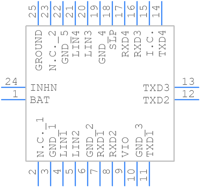 TJA1124CHG/1Z - NXP - PCB symbol