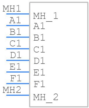 M80-5000000M3-06-PM2-00-000 - Harwin - PCB symbol