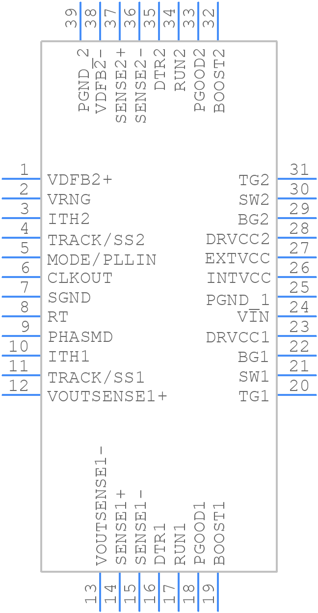 LTC3838EUHF-1#PBF - Analog Devices - PCB symbol
