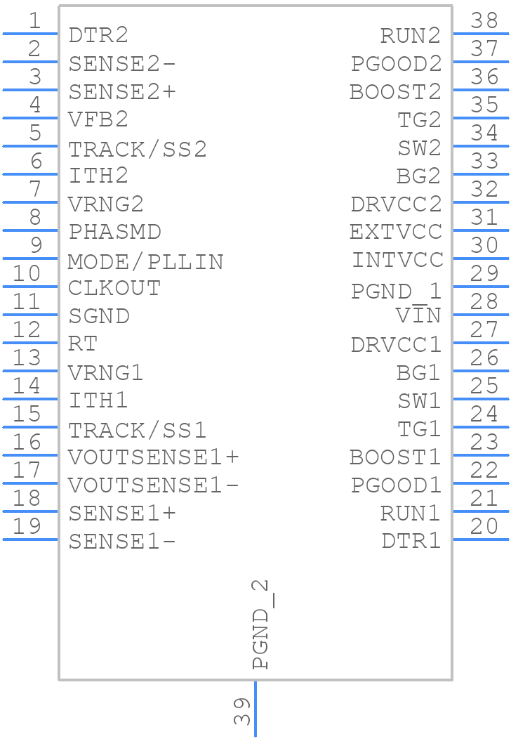 LTC3838EFE#PBF - Analog Devices - PCB symbol