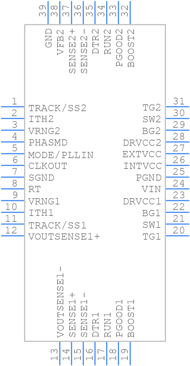 LTC3838EUHF#PBF - Analog Devices - PCB symbol
