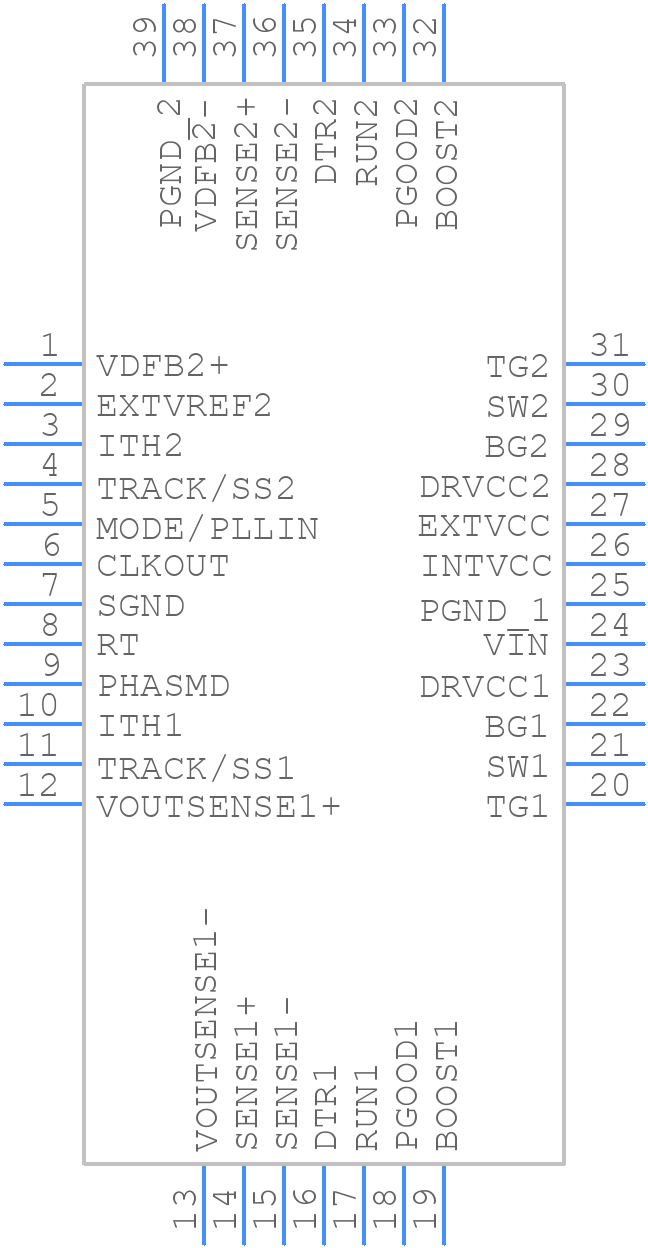 LTC3838EUHF-2#PBF - Analog Devices - PCB symbol