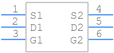 LSK389A-TO-71-6L-BK - Linear Integrated Systems - PCB symbol