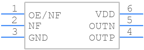 SIT9501AC-01P1-XX00-25.000000 - SiTime - PCB symbol