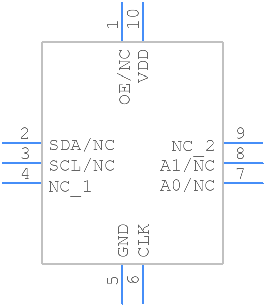 SIT5501AE-WU-33E0-44.000000 - SiTime - PCB symbol