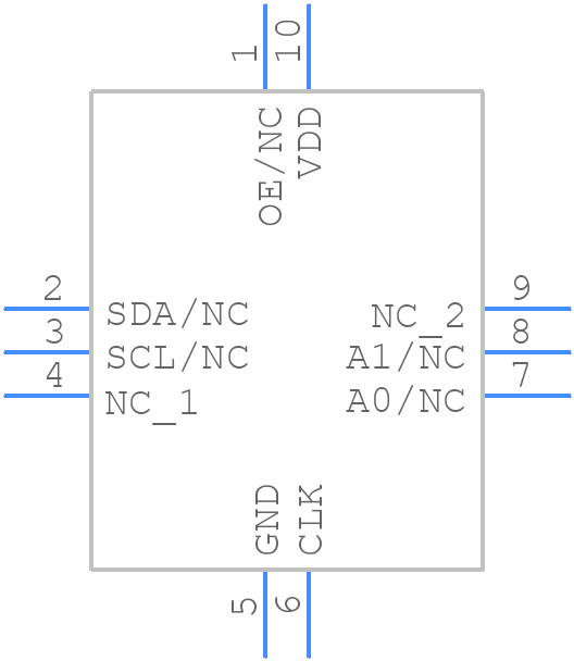 SIT5501AI-WU033JT-10.000000 - SiTime - PCB symbol