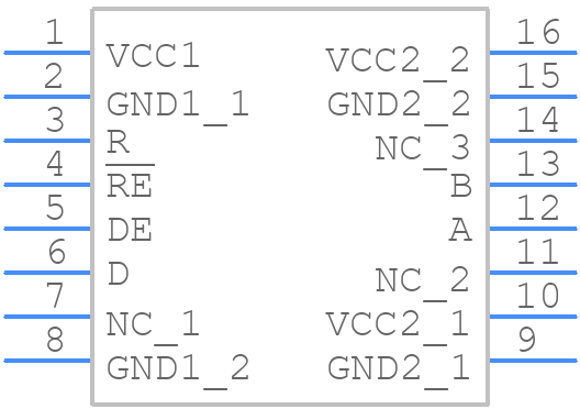 ISO1500DBQR - Texas Instruments - PCB symbol