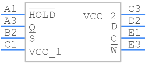 M95128-DFCS6TP/K - STMicroelectronics - PCB symbol