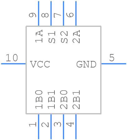 FSA2258L10X - onsemi - PCB symbol