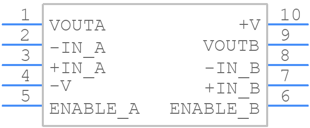 OPA2363IDGSTG4 - Texas Instruments - PCB symbol
