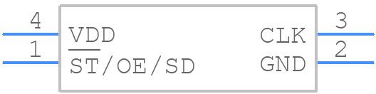 SIT9003AC-13-33DB-25.00000 - SiTime - PCB symbol