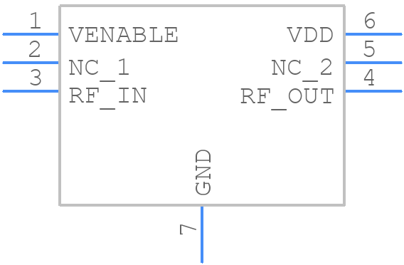 GRF2201 - Guerrilla RF - PCB symbol