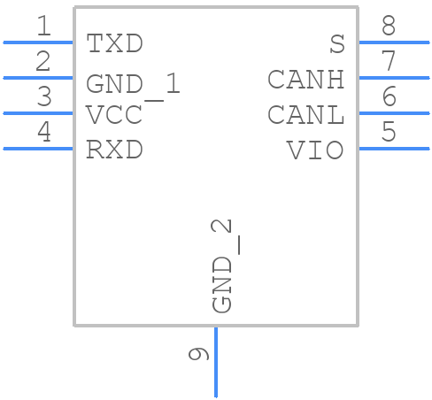 ATA6564-GBQW0 - Microchip - PCB symbol