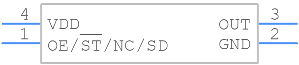 SIT9005AI-22-18NH37.125000 - SiTime - PCB symbol