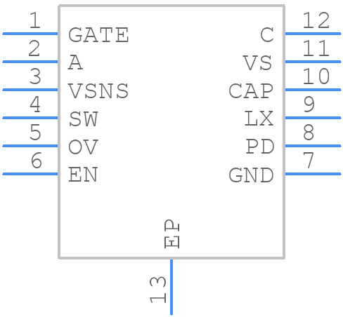 LM74720QDRRRQ1 - Texas Instruments - PCB symbol