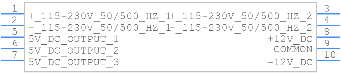 DMPC-Y-12 - Bel - PCB symbol