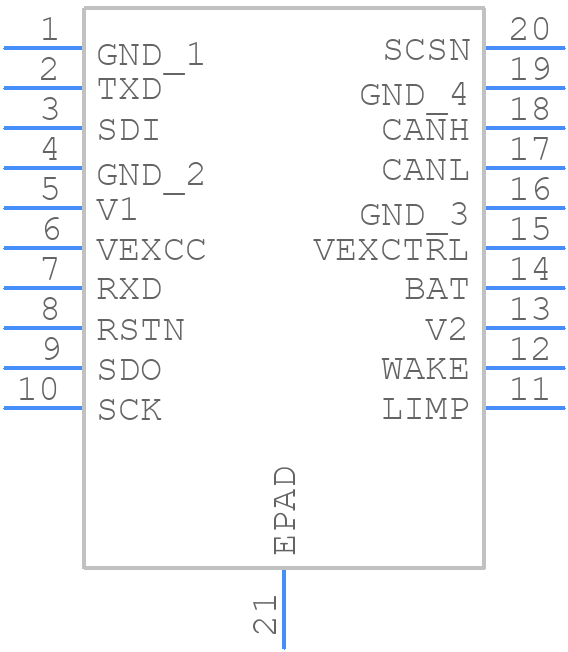UJA1169TK/FZ - NXP - PCB symbol