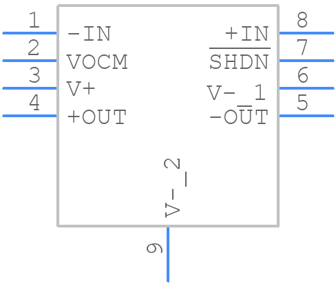 LTC6406CMS8E#PBF - Analog Devices - PCB symbol