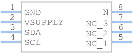 HSCDANN001PG2A5 - Honeywell - PCB symbol