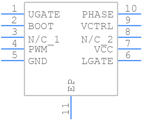ISL6596IRZ-T - Renesas Electronics - PCB symbol