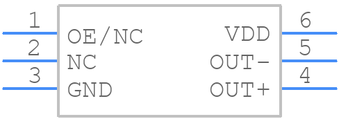 SiT9366AI-2B1-25E20.000000 - SiTime - PCB symbol