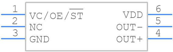 SiT5021AC-1BE-33VQ153.600000 - SiTime - PCB symbol