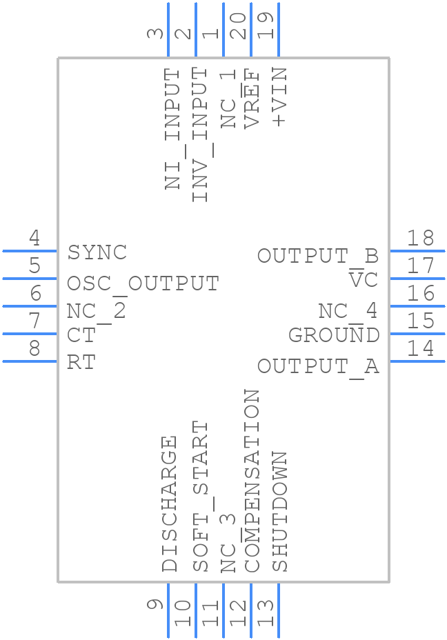 UC3525AQTR - Texas Instruments - PCB symbol